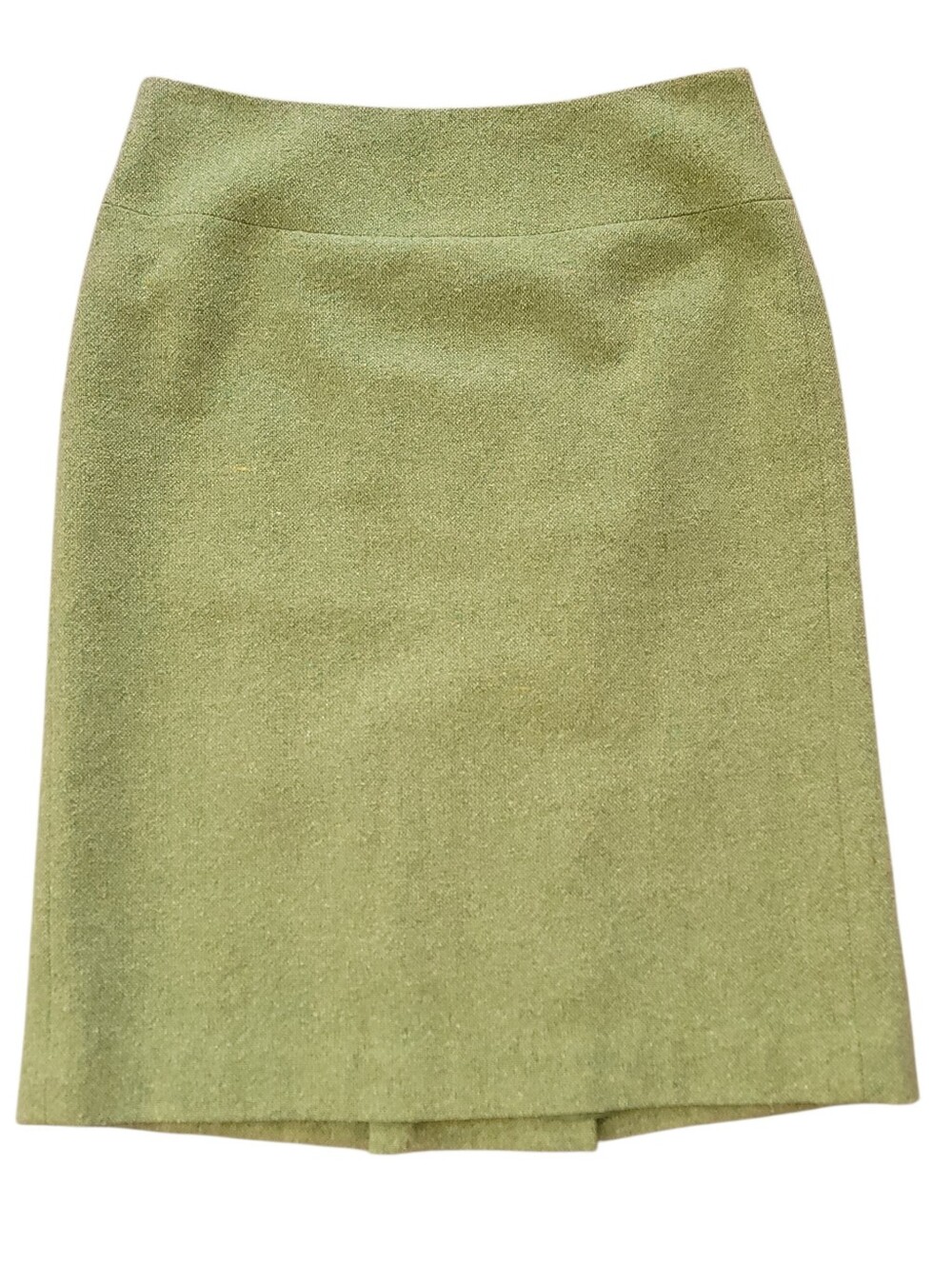 LOFT Women's Green Tweed A-Line Skirt Size 0 Textured Academia Old Money